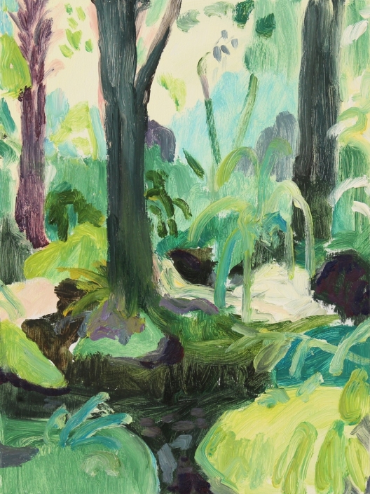 The significance of a trickle, 2023, 40×30 cm, oil on wood panel €1050